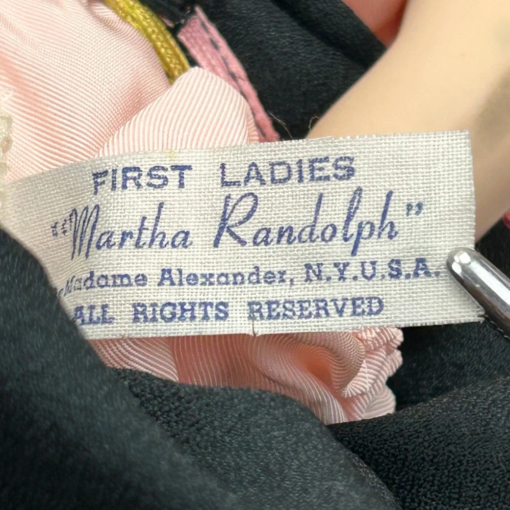 Madame Alexander Martha Randolph First Ladies Doll 1503 Pink‎ Lace Gown Boxed